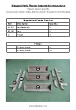 Preview for 2 page of Zest 4 Leisure Stepped Herb Planter Assembly Instructions