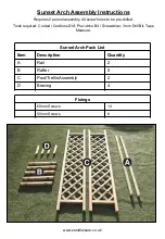 Preview for 2 page of Zest 4 Leisure Sunset Arch Assembly Instructions