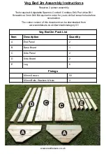 Preview for 2 page of Zest 4 Leisure Veg Bed 2m Assembly Instructions