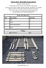 Preview for 2 page of Zest 4 Leisure Venus Arch Assembly Instructions