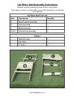 Preview for 2 page of Zest Lily Relax Seat Assembly Instructions