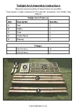 Preview for 2 page of Zest Twilight Arch Assembly Instructions