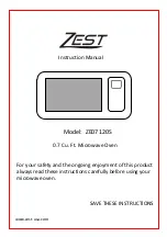 Preview for 1 page of Zest ZE07120S Instruction Manual