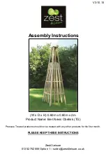 Zest4Leisure Ben Nevis Obelisk Assembly Instructions preview