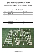 Предварительный просмотр 2 страницы Zest4Leisure Snowdon Obelisk Assembly Instructions