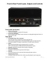 Preview for 7 page of Zesto Audio EROS 500 Select Owner'S Manual