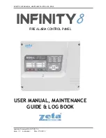 Preview for 1 page of Zeta Alarm Systems Infinite 8 User Manual, Maintenance Manual & Log Book