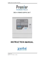 Zeta Alarm Systems Premier Power Pack Instruction Manual preview