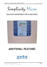 Zeta Alarm Systems SIMPLICITY PLUS Manual preview