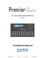 Zeta PREM1ER QUATRO Installation Manual preview