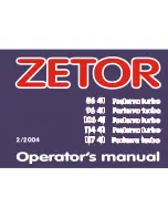 Zetor 106 41 forterra turbo Operator'S Manual preview