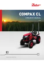 Zetor COMPAX CL 25 NC Operator'S Manual preview