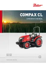 Preview for 1 page of Zetor COMPAX CL Series Operator'S Manual