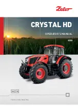 Zetor CRYSTAL HD 150 Operator'S Manual preview