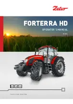 Zetor Forterra HD 130 Operator'S Manual preview