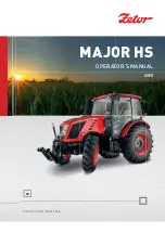 Zetor MAJOR HS Series Operator'S Manual preview