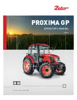 Preview for 1 page of Zetor Proxima GP 80 Operator'S Manual