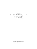 Preview for 1 page of ZETRON 640 DAPT XTRA Installation And Repair Manual