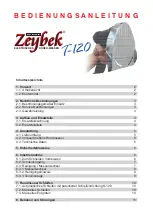 Предварительный просмотр 1 страницы Zeybek T-120 Operating Instructions Manual