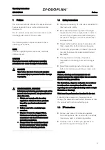 Preview for 5 page of ZF-DUOPLAN 2K120 Operating Instructions Manual