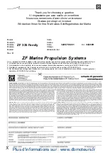 ZF Marine ZF 335 Family Manual preview