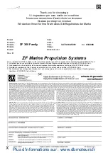 ZF Marine ZF 360 Series Instructions Manual предпросмотр