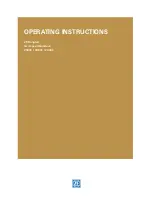 ZF Duoplan 2K800 Operating Instructions Manual preview