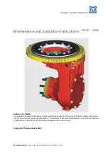 Preview for 1 page of ZF GK20 Maintenance And Installation Instructions