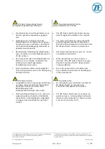 Preview for 11 page of ZF TS-AFIS-02 Technical Specifications