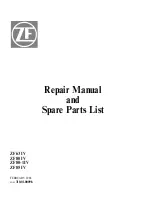 ZF ZF 63 IV Repair Manual & Parts List preview