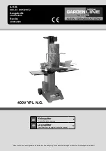 Zgonc Yellow Gardenline New Generation 400V YPL... Instruction Manual preview