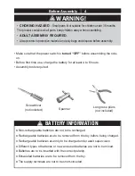 Preview for 5 page of Zhejiang Jiajia Ride-On Co. AUDITT Owner'S Manual With Assembly Instructions