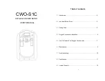 Preview for 1 page of Zhejiang CWO-S1C User Manual