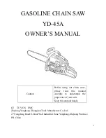 Zhejiang YD-45A Owner'S Manual preview