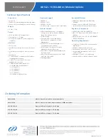 Preview for 2 page of Zhone 4929-A1-530 Technical Specifications