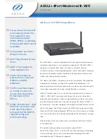 Preview for 1 page of Zhone 6218-I2-xxx Technical Specifications