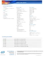 Preview for 2 page of Zhone 6412 6412-A1-xxx Specification