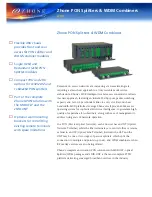 Zhone zPON Datasheet предпросмотр