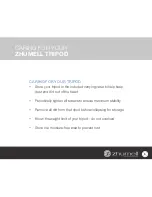 Preview for 5 page of Zhumell PROFESSIONAL TRIPOD Owner'S Manual