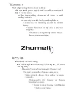 Предварительный просмотр 2 страницы Zhumell Vista 25x100 User Manual