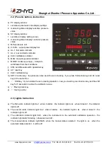 Предварительный просмотр 3 страницы ZHYQ PD9001 Operation Manual