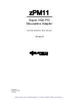 Предварительный просмотр 2 страницы Ziatech Corporation zPM11D-2 Hardware Manual