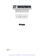 Предварительный просмотр 2 страницы Ziatech Corporation ZT 8905 Hardware Manual