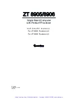 Предварительный просмотр 4 страницы Ziatech Corporation ZT 8905 Hardware Manual