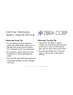 Preview for 7 page of Zibra Corporation CoreView 2.7 User Manual