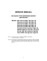 Предварительный просмотр 1 страницы Zibro Kamin SRE 166 (Type B) Service Manual