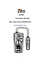 Preview for 1 page of Zico ZI-2090 Instruction Manual