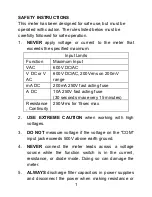 Preview for 2 page of Zico ZI-846 Operating Instructions Manual