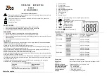 Zico ZI-9940 Operating	 Instruction предпросмотр