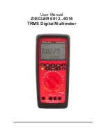 Ziegler 6012 User Manual preview